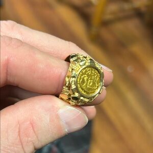 Gold Coin Ring